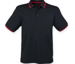 HENBURY HY482 - Polo col et manches contrastés