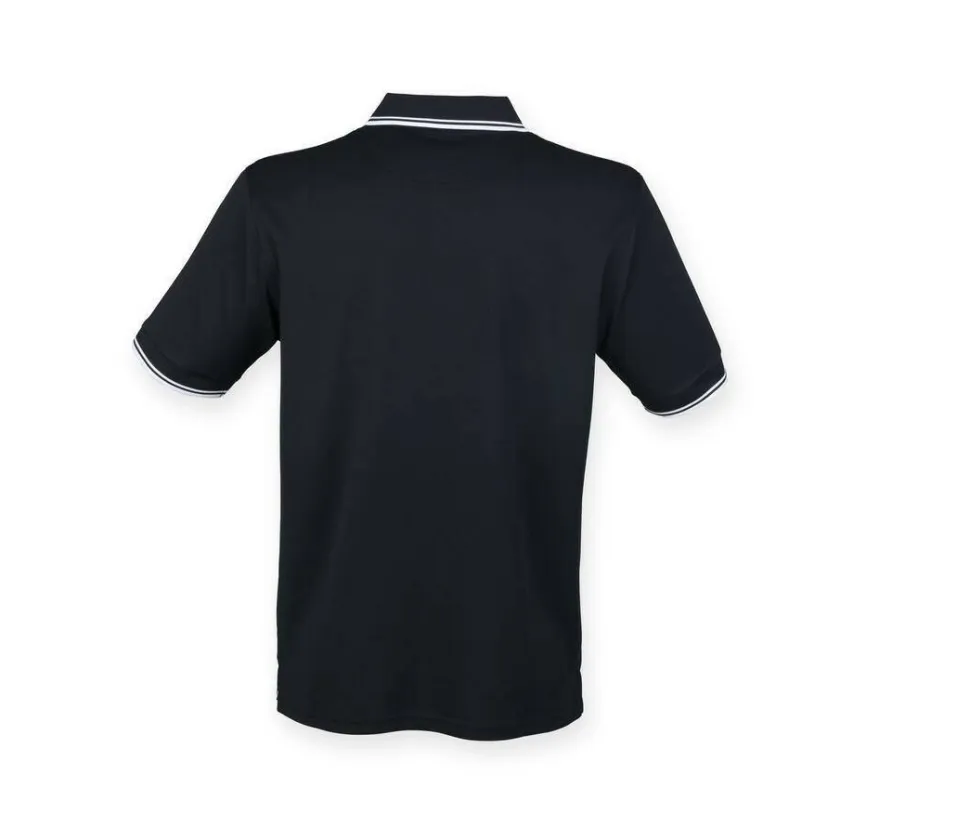 HENBURY HY482 - Polo col et manches contrastés