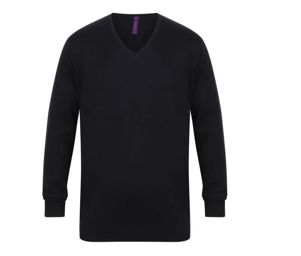 HENBURY HY720 - Pull Col V Élégant pour Homme Henbury