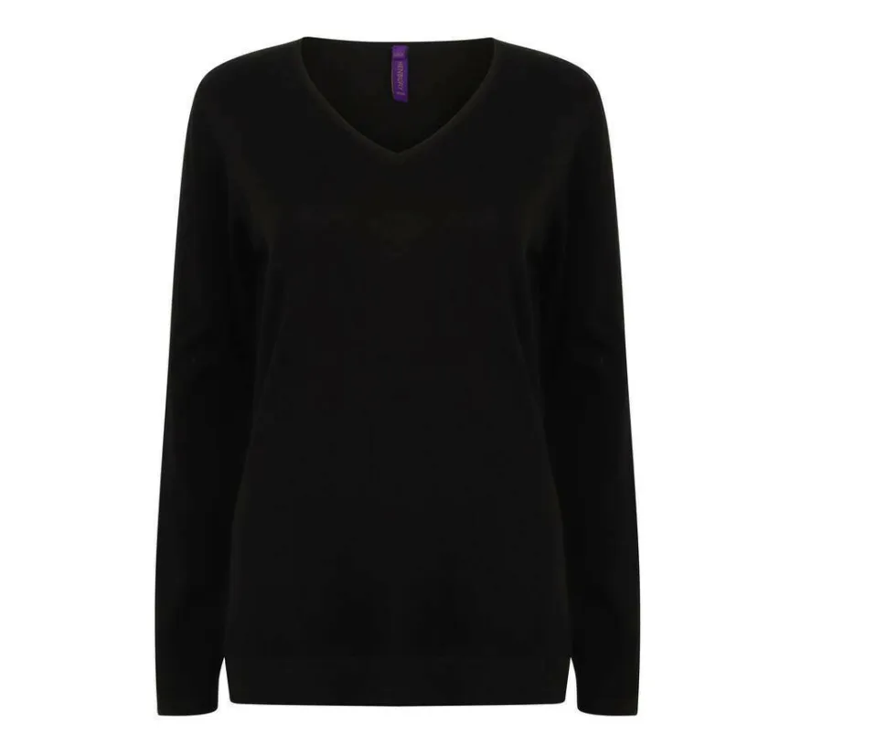 HENBURY HY721 - Pull Élégant Femme Col V Henbury Confort