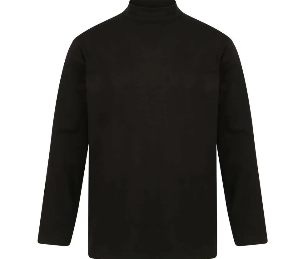 Henbury HY020 - T-Shirt Manches Longues Homme Col Roulé