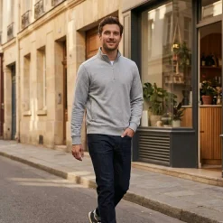 HENBURY HY842 - UNISEX SUSTAINABLE 1/4 ZIP SWEATSHIRT