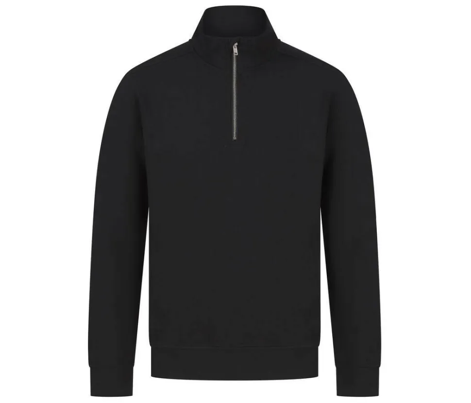 HENBURY HY842 - UNISEX SUSTAINABLE 1/4 ZIP SWEATSHIRT