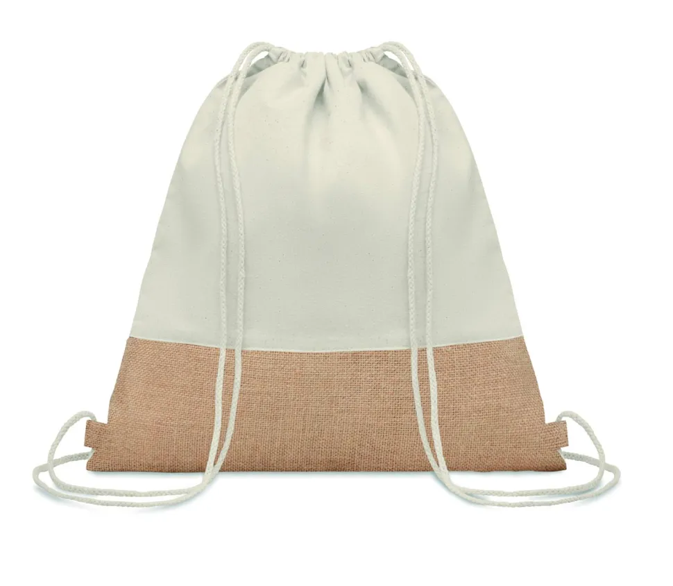 INDIA Sac à cordon avec détails jute - GiftRetail MO9516
