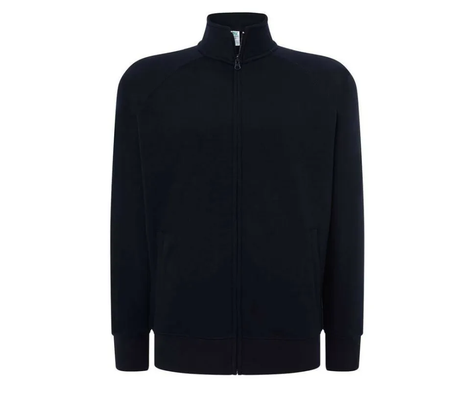 JHK JK296 - Sweat Unisexe à Grand Zip et Col Haut
