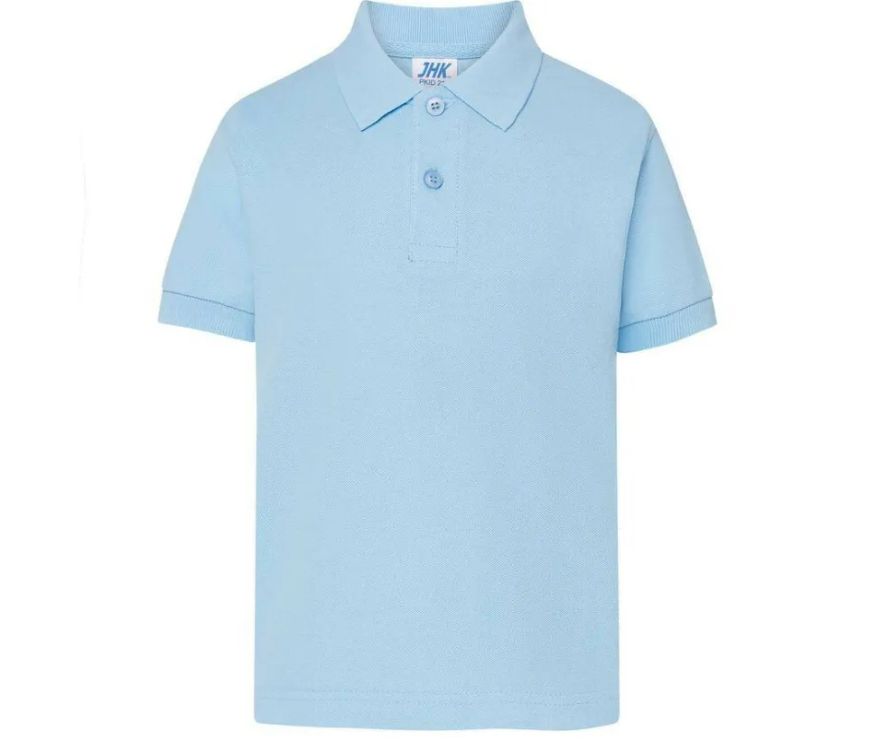 JHK JK210K - Polo Enfant Élégant en Coton Respirant JHK