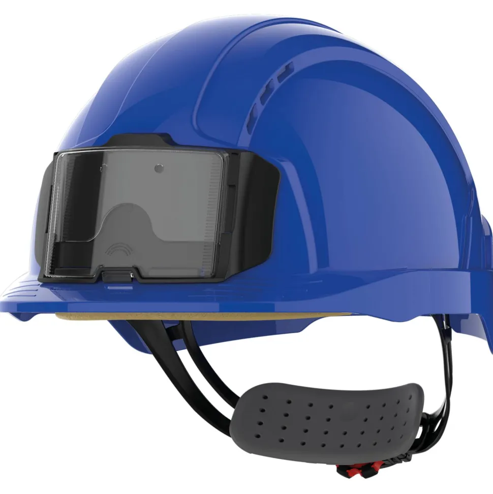 JSP JSAJB173 - Casque de sécurité EVOLite® avec porte badge, ventilé, serrage crémaillère