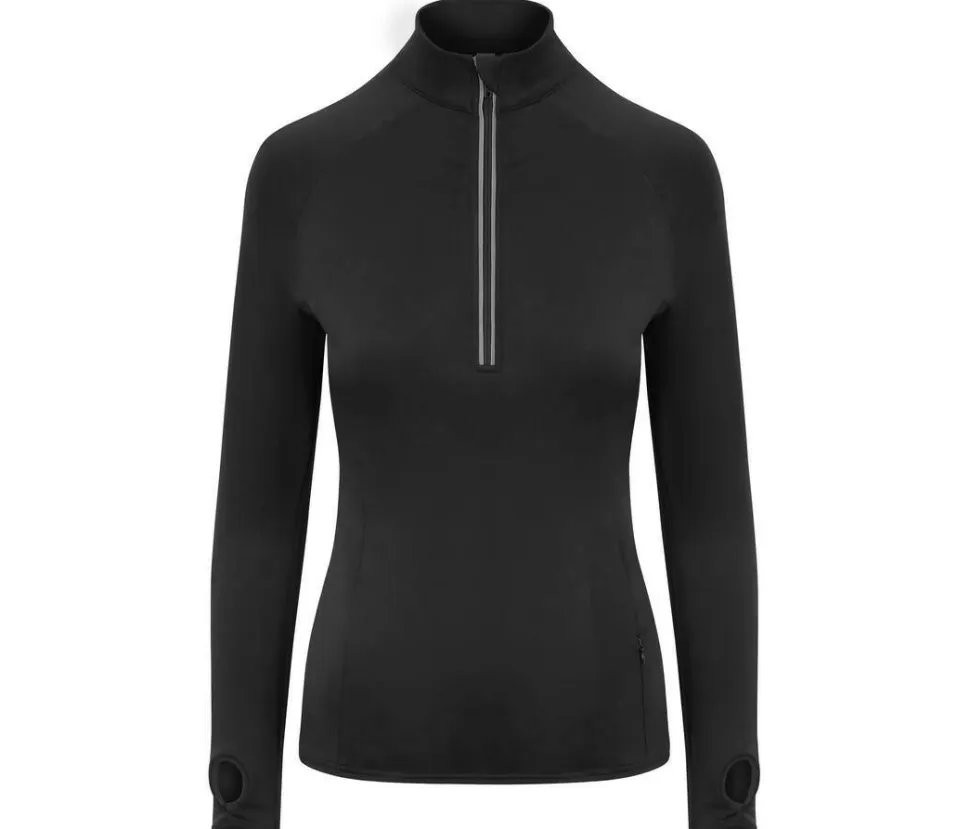JUST COOL JC035 - T-shirt de sport femme col zippé