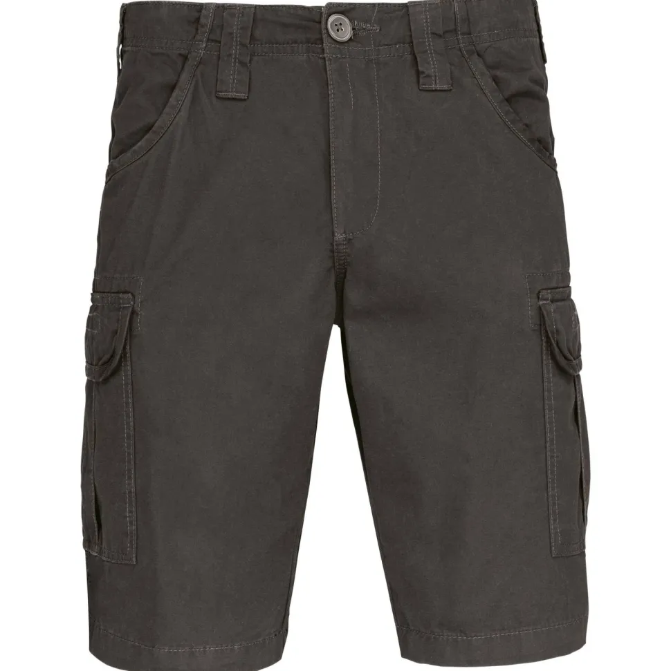 Kariban K766 - Bermuda Homme Multi-Poches en Coton Lavé