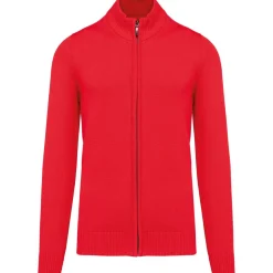 Kariban K971 - Cardigan Homme à Zip Complet en Coton Élégant