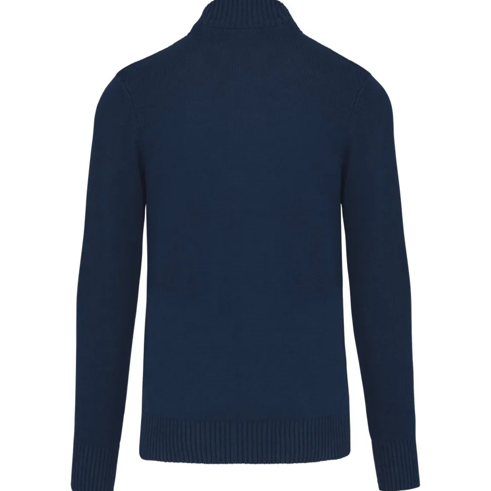 Kariban K971 - Cardigan Homme à Zip Complet en Coton Élégant