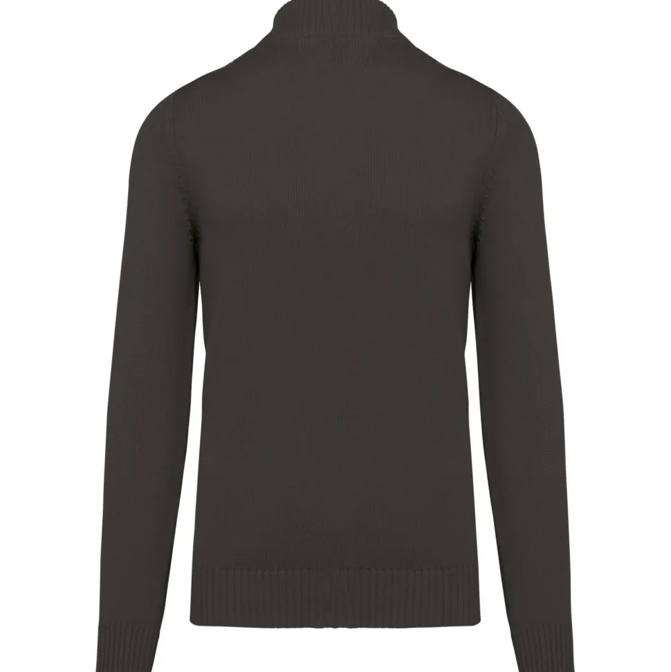 Kariban K971 - Cardigan Homme à Zip Complet en Coton Élégant