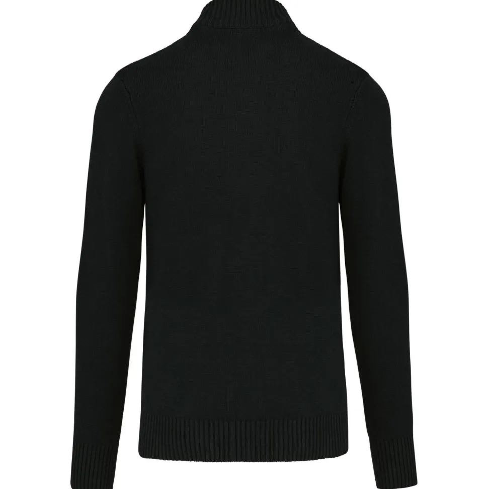 Kariban K971 - Cardigan Homme à Zip Complet en Coton Élégant