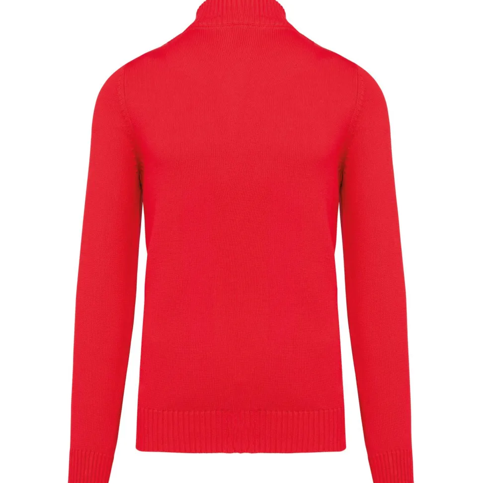Kariban K971 - Cardigan Homme à Zip Complet en Coton Élégant