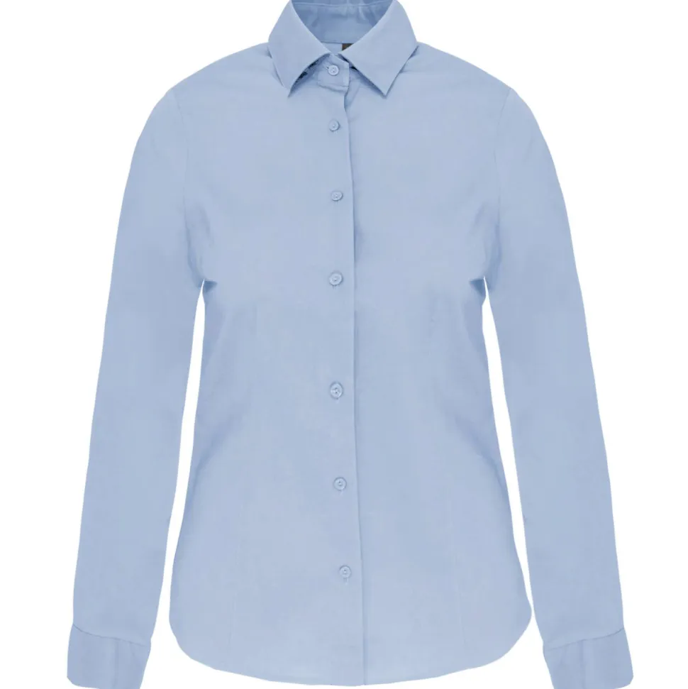 Kariban K530 - CHEMISE MANCHES LONGUES COTON/ÉLASTHANNE FEMME