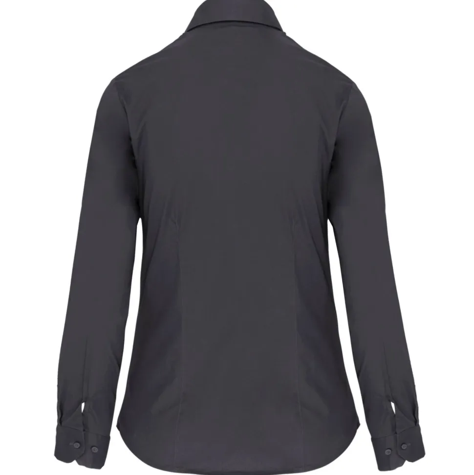 Kariban K530 - CHEMISE MANCHES LONGUES COTON/ÉLASTHANNE FEMME