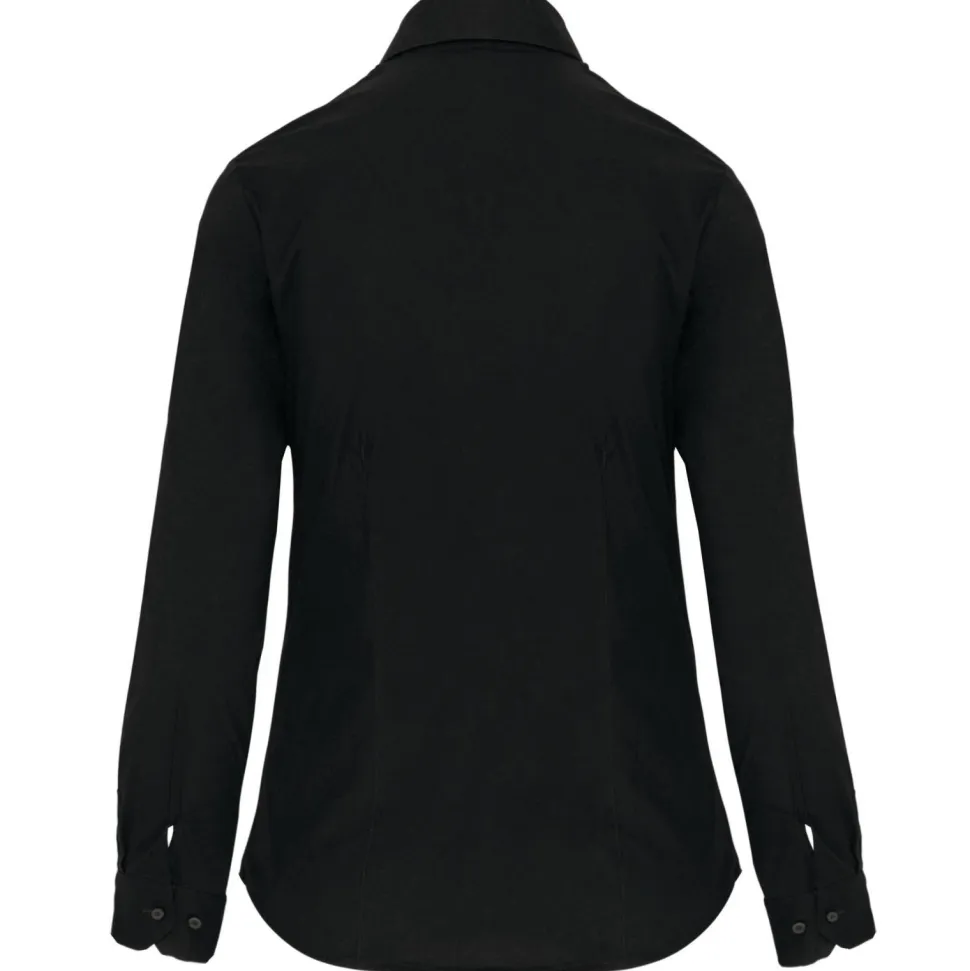 Kariban K530 - CHEMISE MANCHES LONGUES COTON/ÉLASTHANNE FEMME