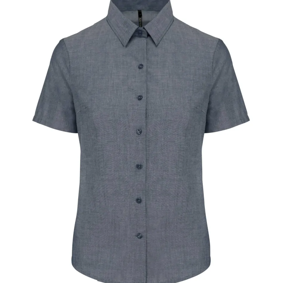 Kariban K536 - CHEMISE OXFORD MANCHES COURTES FEMME