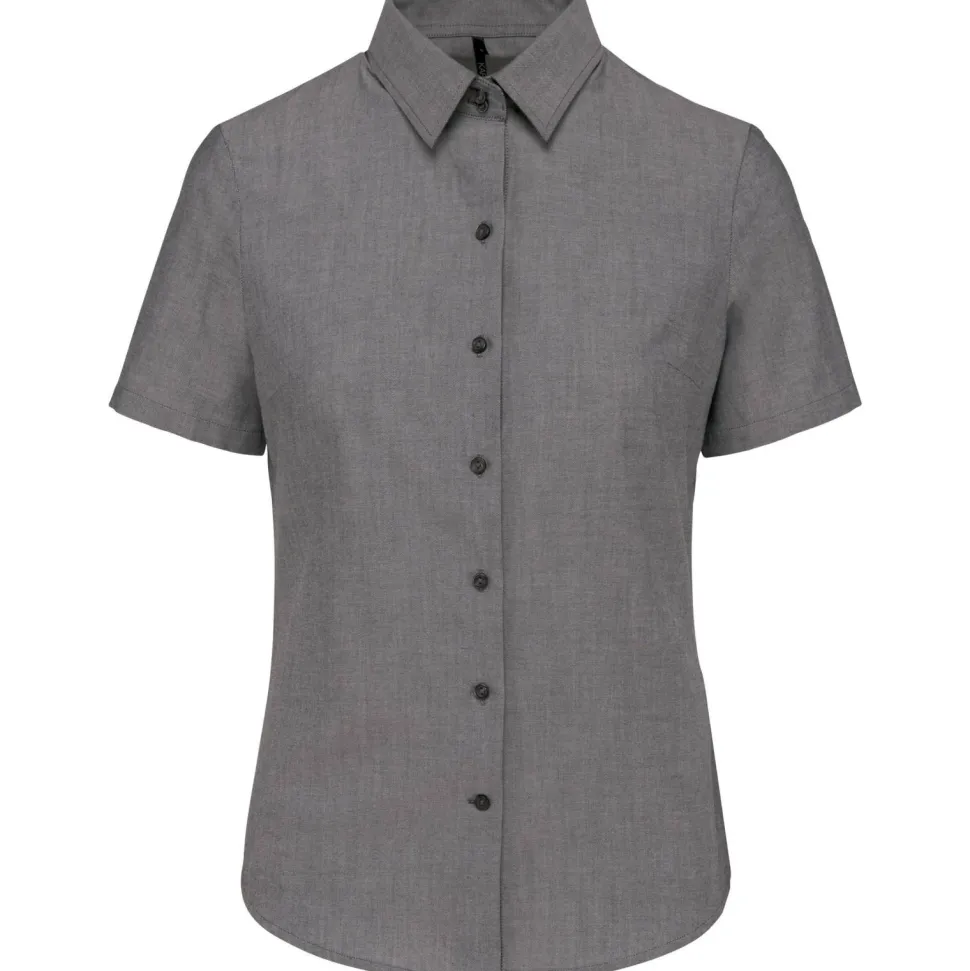 Kariban K536 - CHEMISE OXFORD MANCHES COURTES FEMME