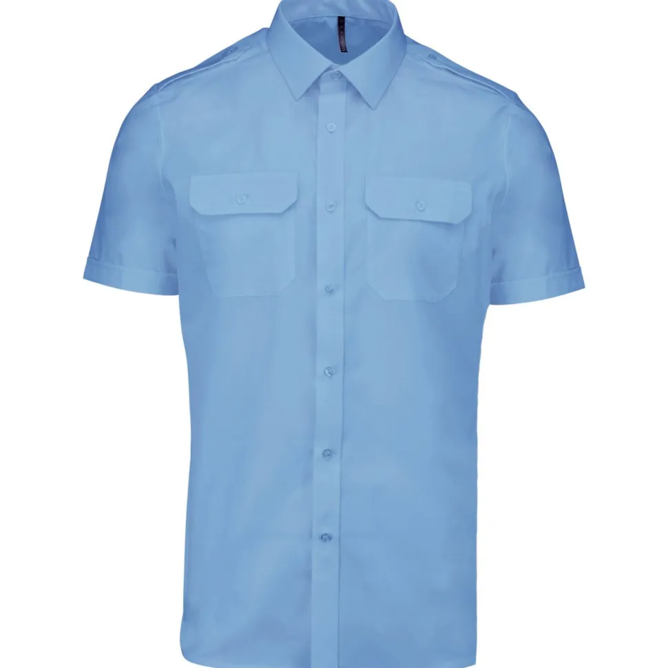 Kariban K503 - Chemise pilote manches courtes homme
