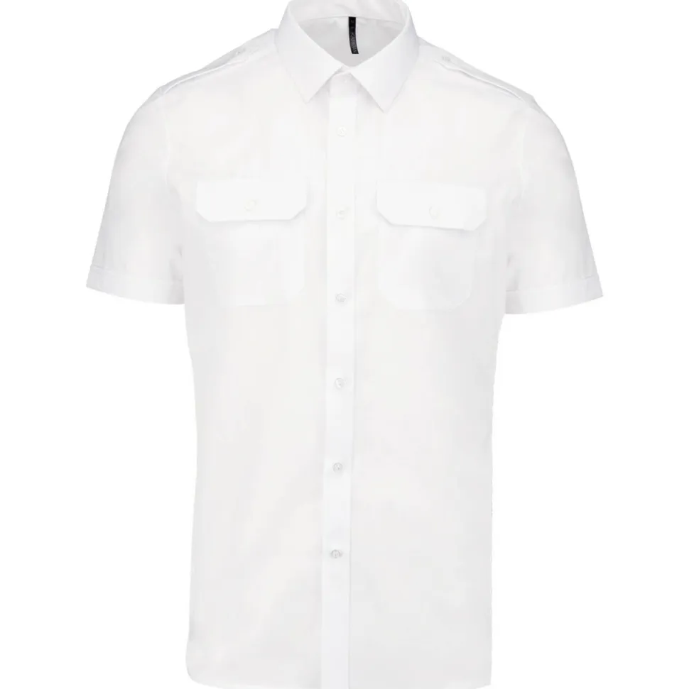 Kariban K503 - Chemise pilote manches courtes homme