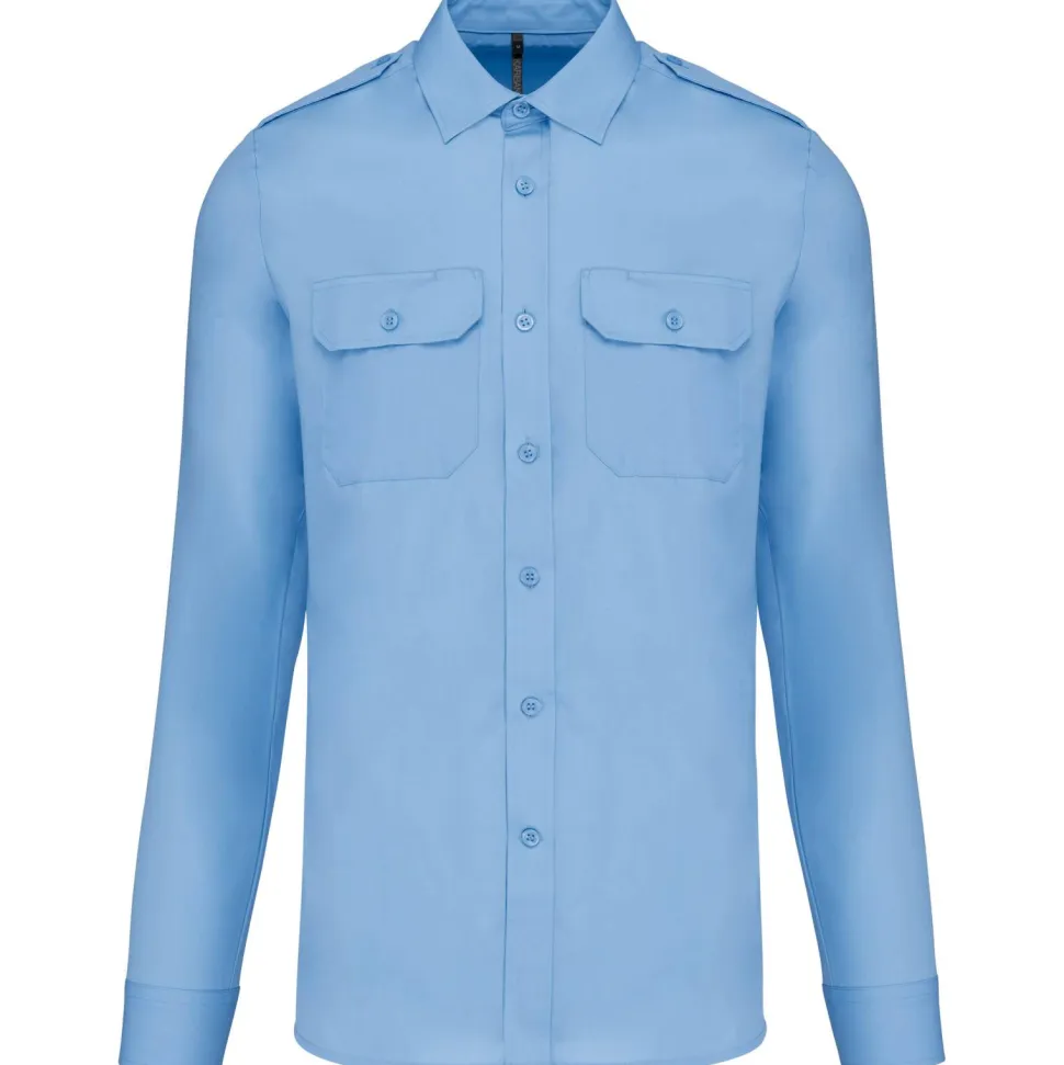 Kariban K505 - Chemise pilote manches longues homme