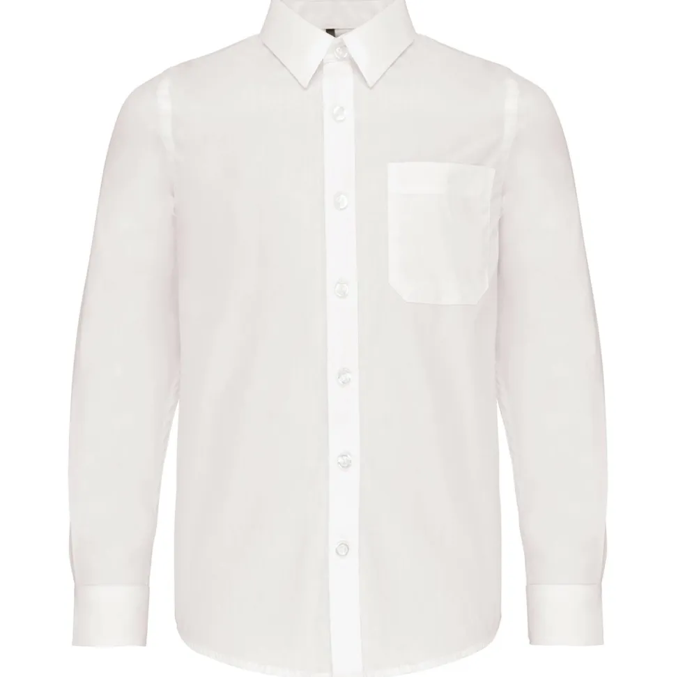 Kariban K521 - CHEMISE POPELINE MANCHES LONGUES ENFANT