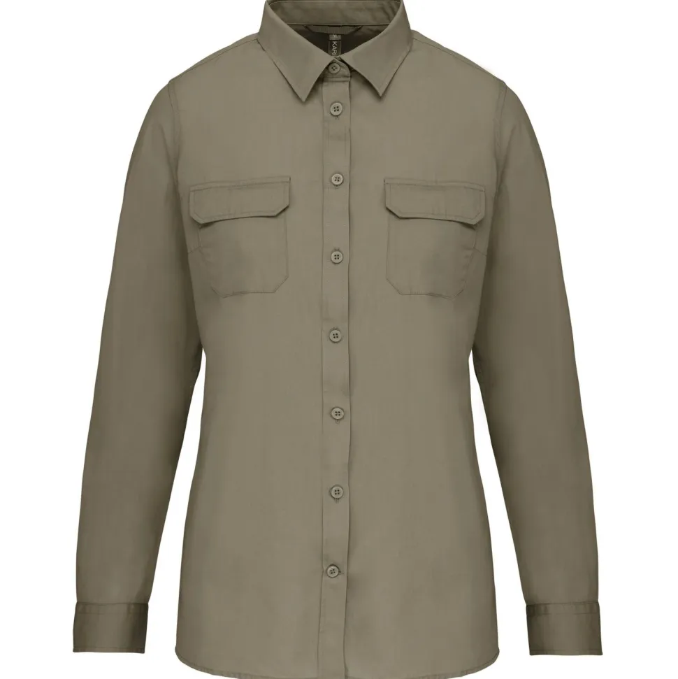 Kariban K591 - Chemise safari manches longues femme