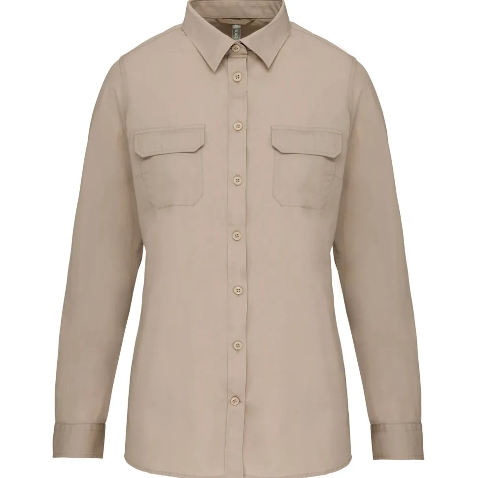 Kariban K591 - Chemise safari manches longues femme