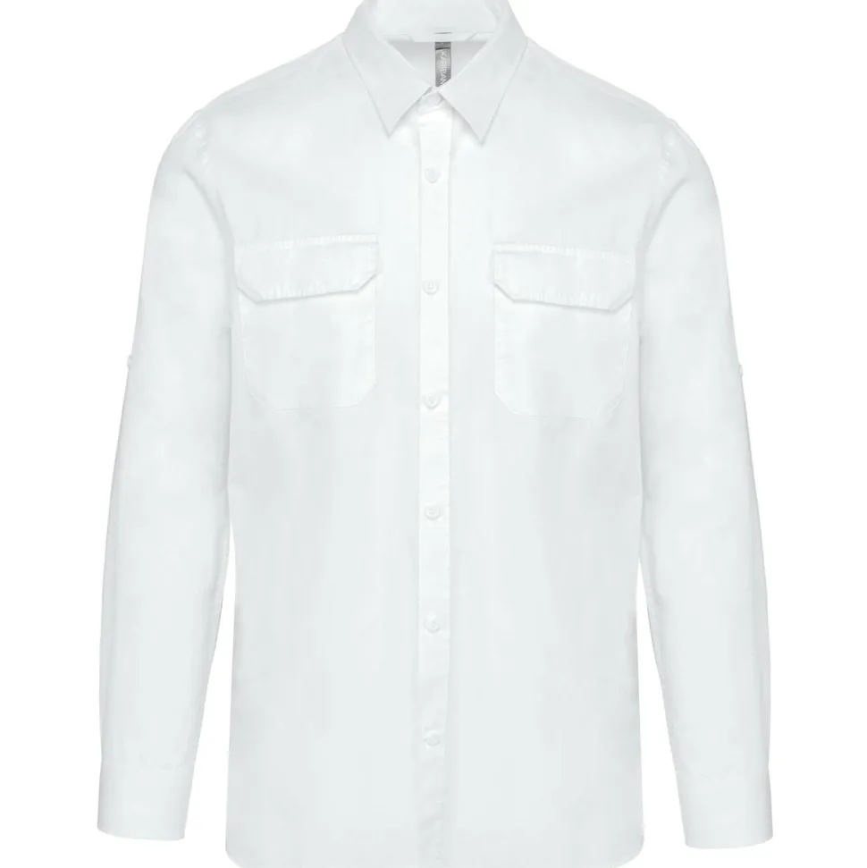 Kariban K590 - Chemise safari manches longues homme