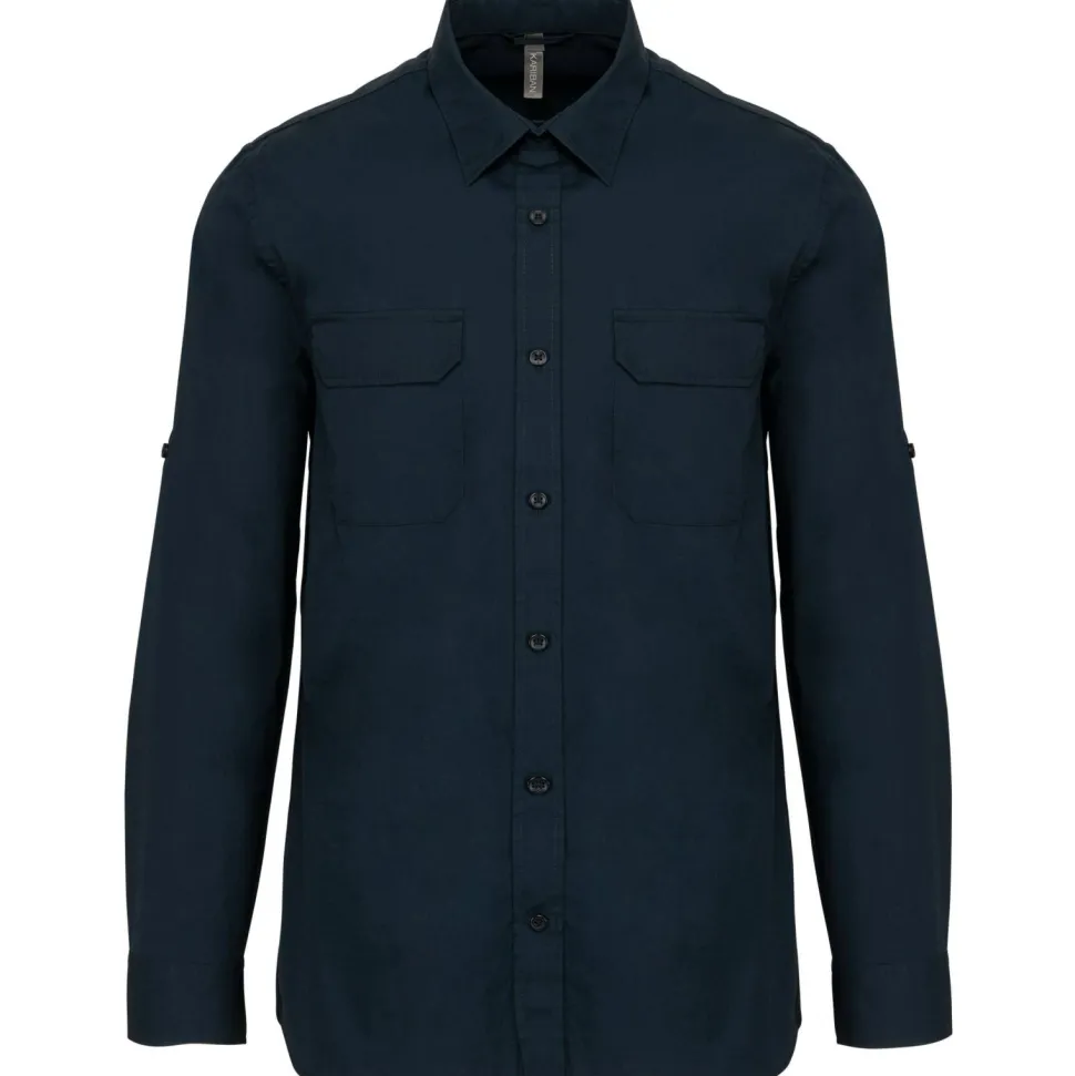 Kariban K590 - Chemise safari manches longues homme