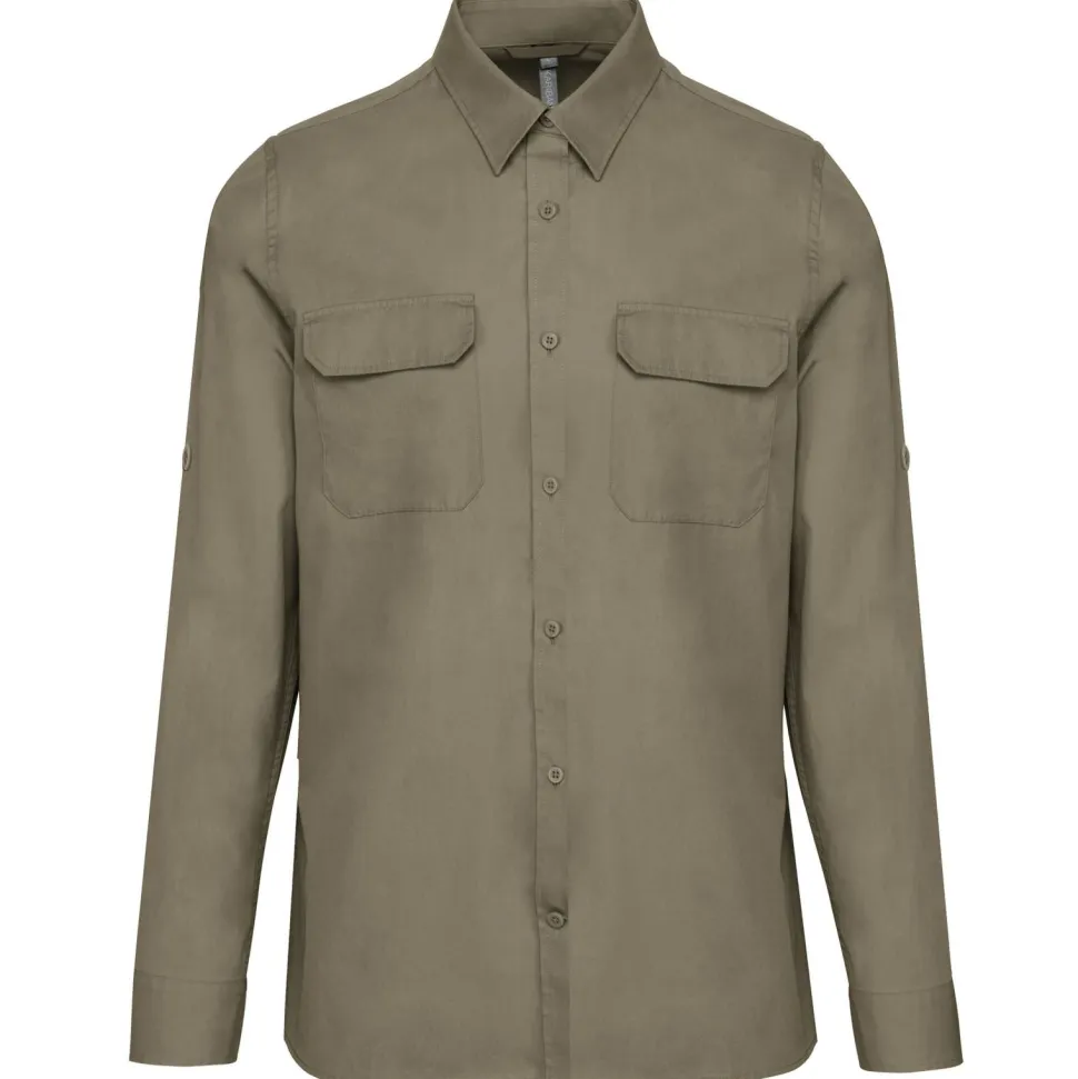 Kariban K590 - Chemise safari manches longues homme