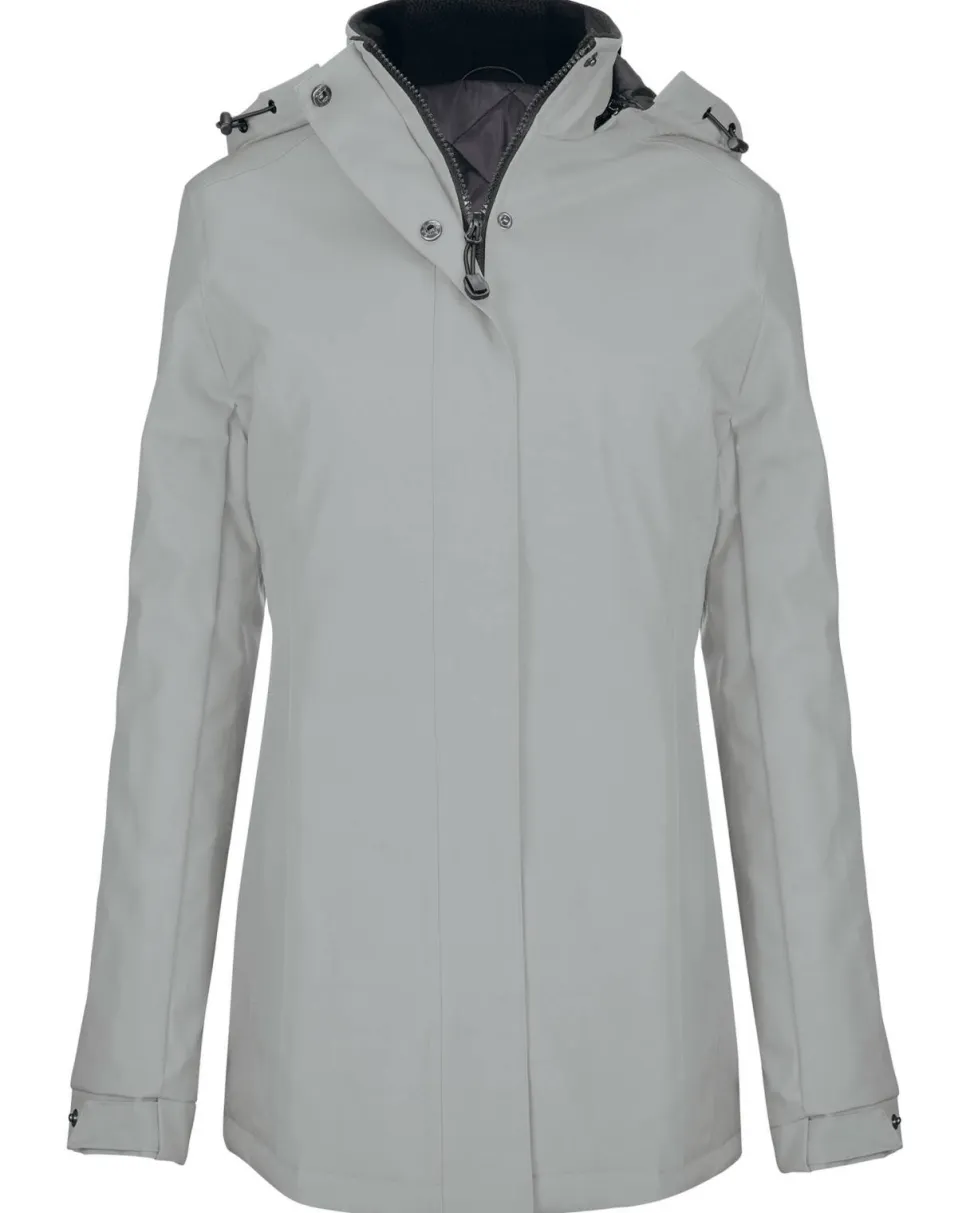 Kariban K6108 - Parka Femme Élégante avec Capuche Amovible
