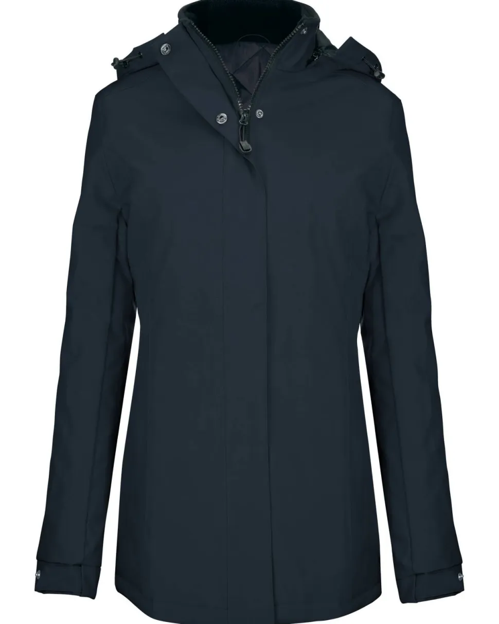 Kariban K6108 - Parka Femme Élégante avec Capuche Amovible