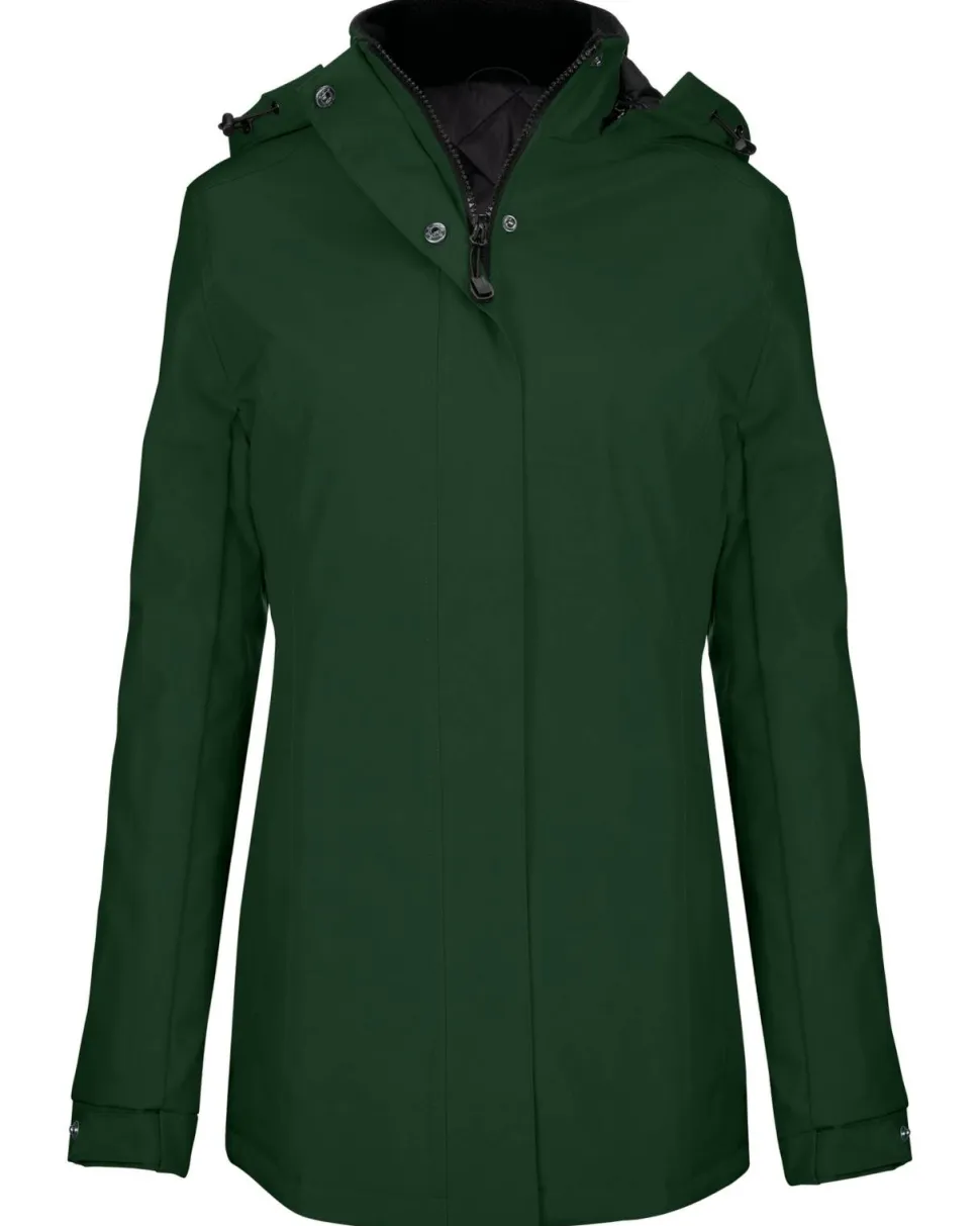 Kariban K6108 - Parka Femme Élégante avec Capuche Amovible
