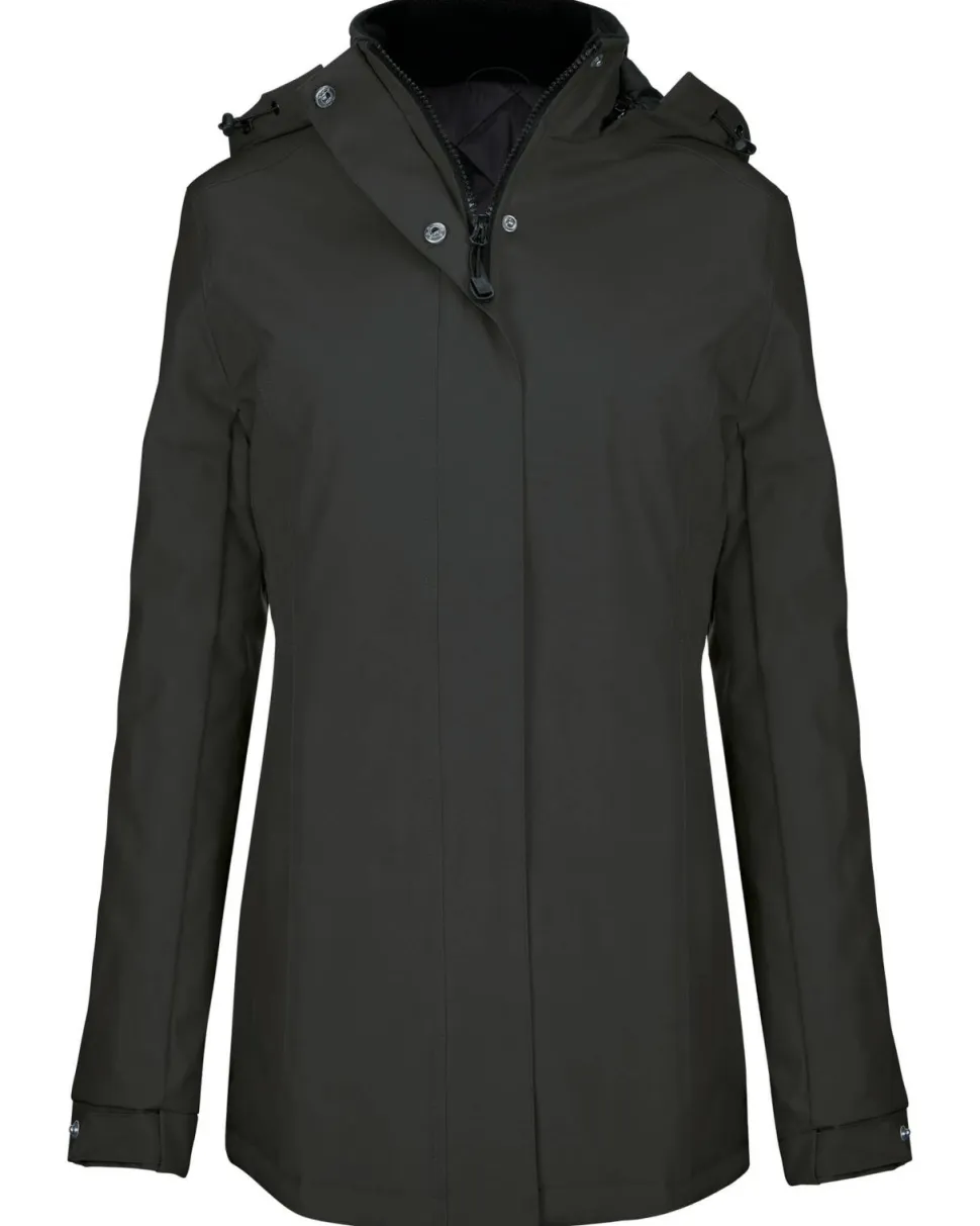 Kariban K6108 - Parka Femme Élégante avec Capuche Amovible
