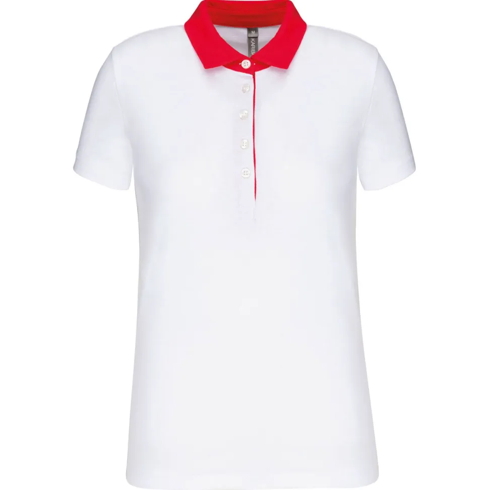 Kariban K261 - Polo jersey bicolore femme