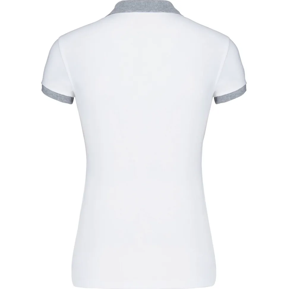 Kariban K259 - Polo piqué bicolore femme