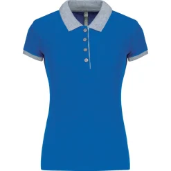 Kariban K259 - Polo piqué bicolore femme