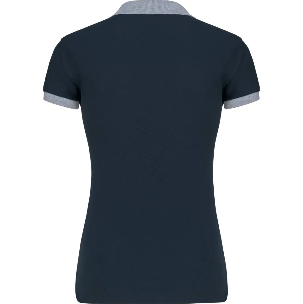 Kariban K259 - Polo piqué bicolore femme