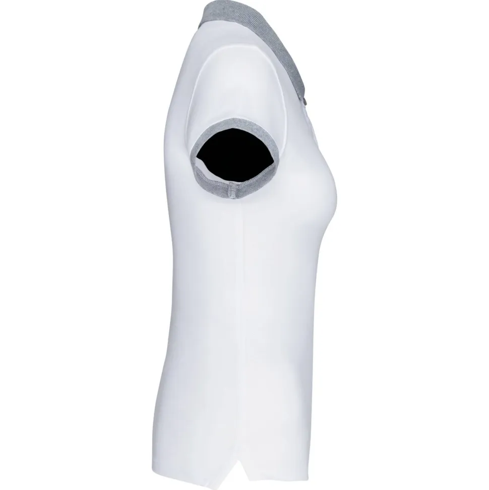 Kariban K259 - Polo piqué bicolore femme