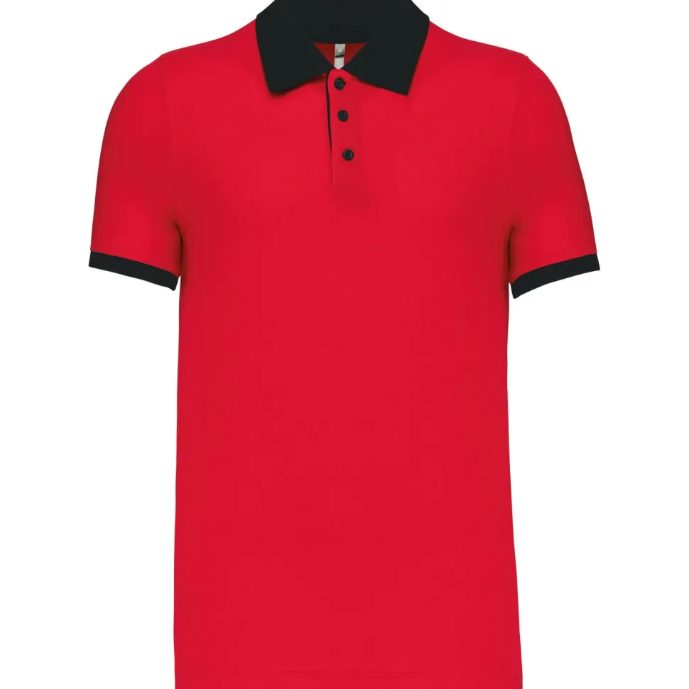Kariban K258 - Polo piqué bicolore homme
