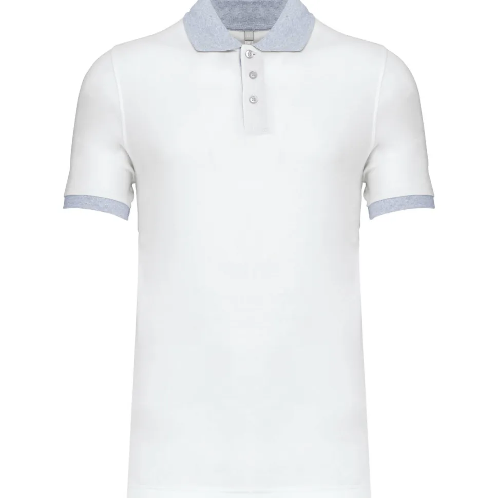 Kariban K258 - Polo piqué bicolore homme