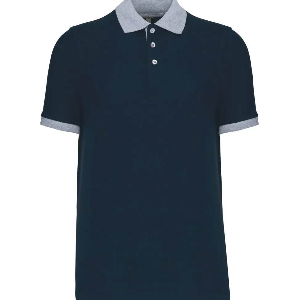 Kariban K258 - Polo piqué bicolore homme