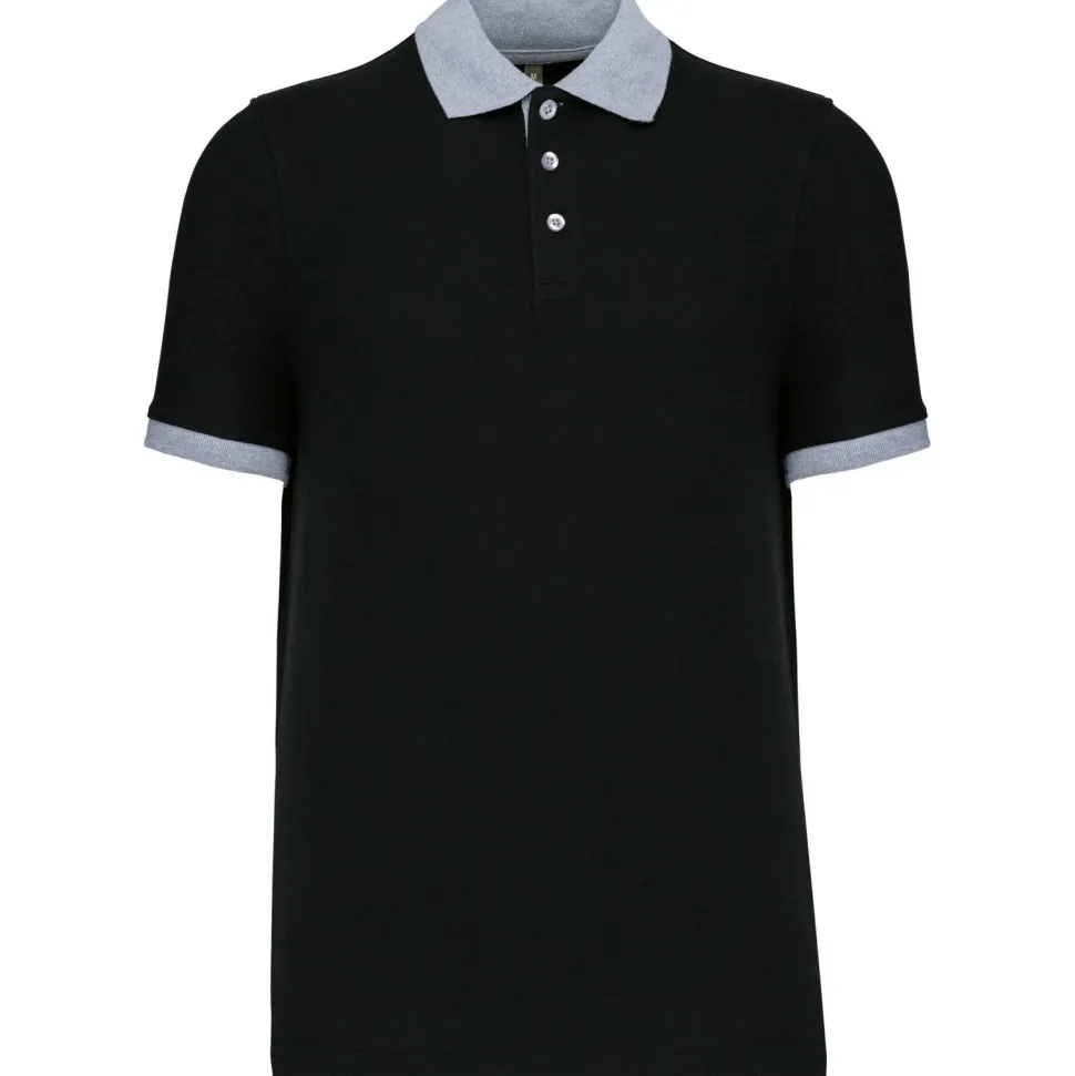 Kariban K258 - Polo piqué bicolore homme