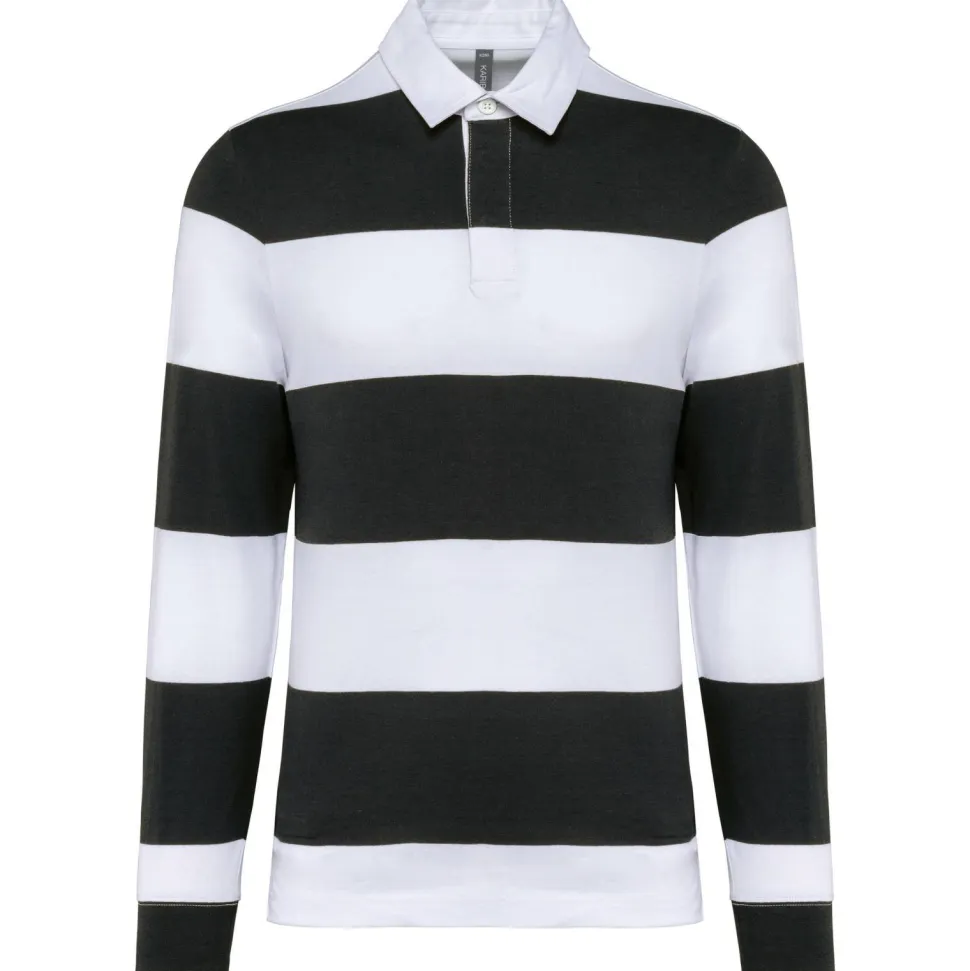 Kariban K285 - Polo rayé manches longues unisexe