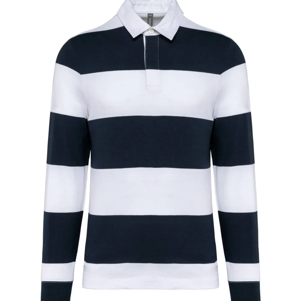 Kariban K285 - Polo rayé manches longues unisexe