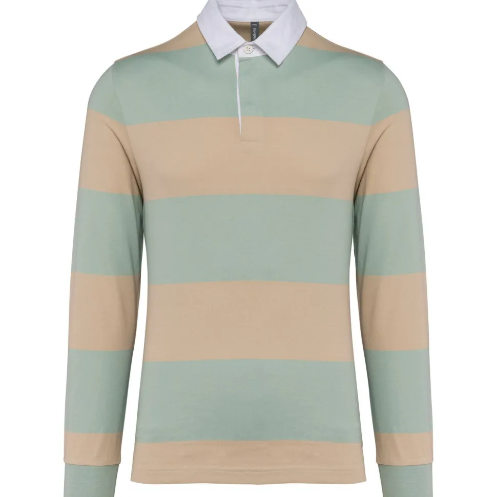Kariban K285 - Polo rayé manches longues unisexe