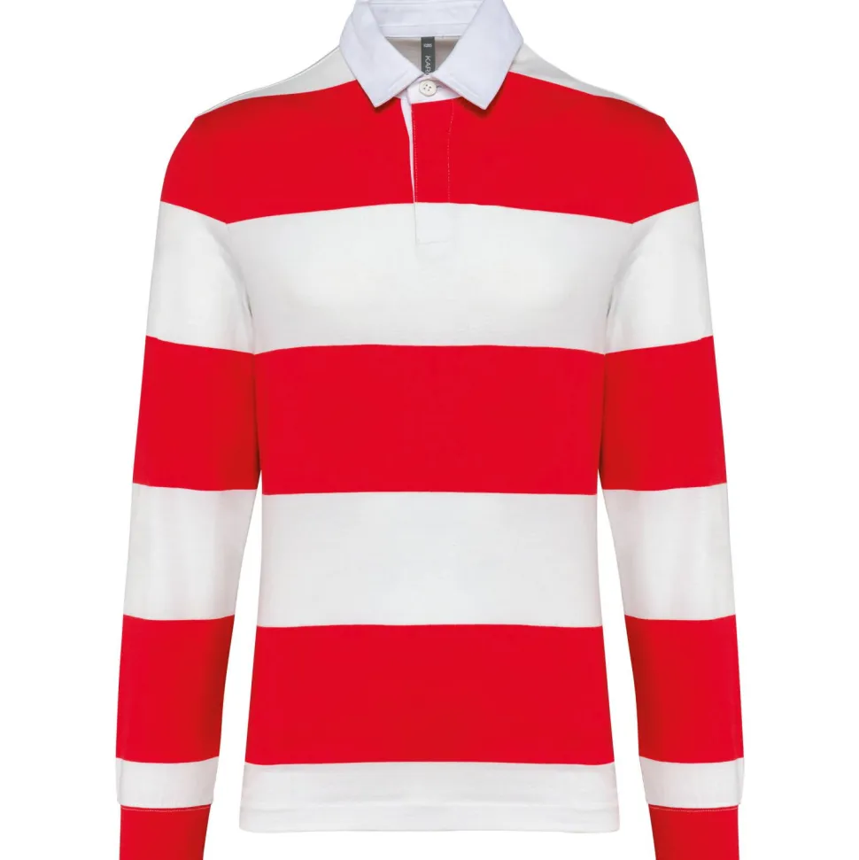 Kariban K285 - Polo rayé manches longues unisexe