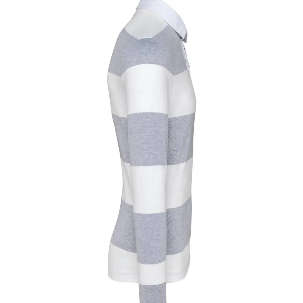 Kariban K285 - Polo rayé manches longues unisexe